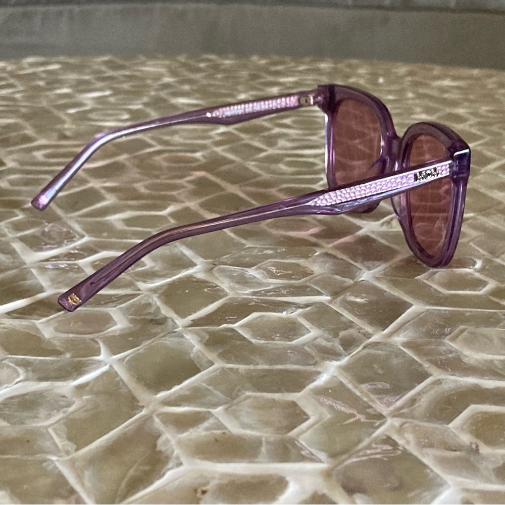 LIKE NEW! MCM725S 500 Womens Purple Rectangular Plastic Sunglasses - Picture 11 of 14